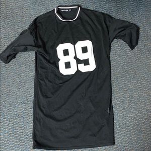 PrettyLittleThing Long Black Bathing suit cover up